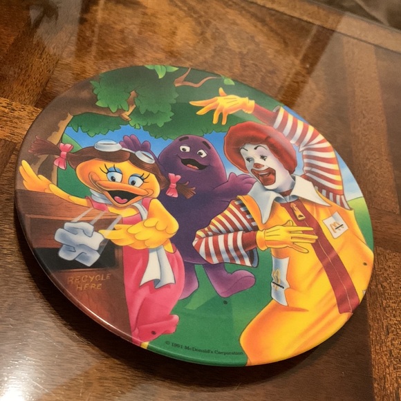 1991 Ronald McDonald Character Picture Plate Collector Vintage PMC Collectible - Picture 4 of 5